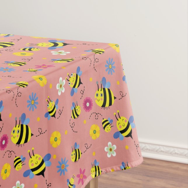 Sweet Bee Blossom Garden Tischdecke (Beispiel)