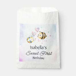 Sweet Bee First Birthday Personalized  Geschenktütchen