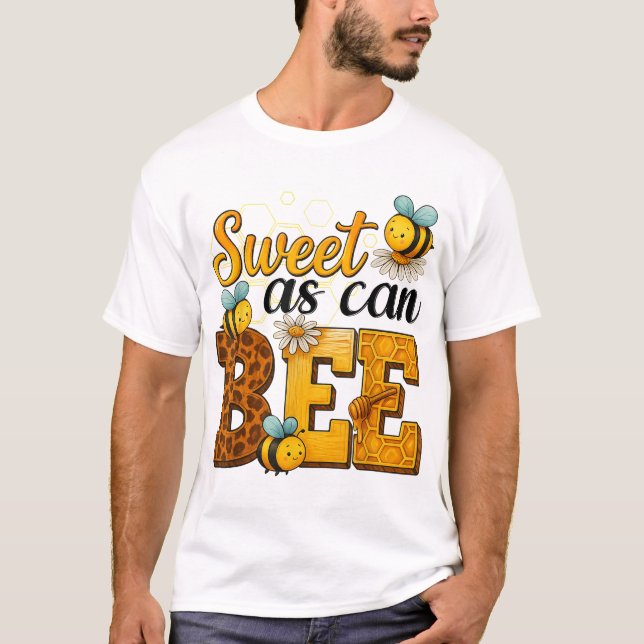 Sweet Bee Honeycomb Blume Boys Girls Family T-Shirt