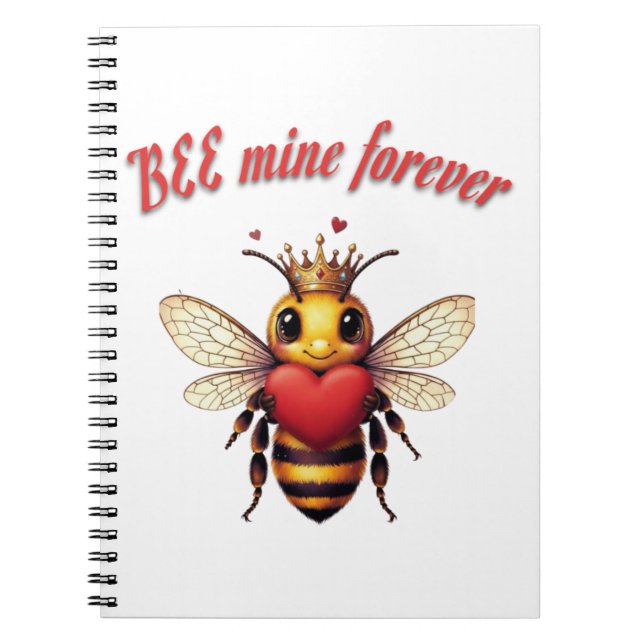 Sweet Bee Mine Forever Notizblock (Vorderseite)