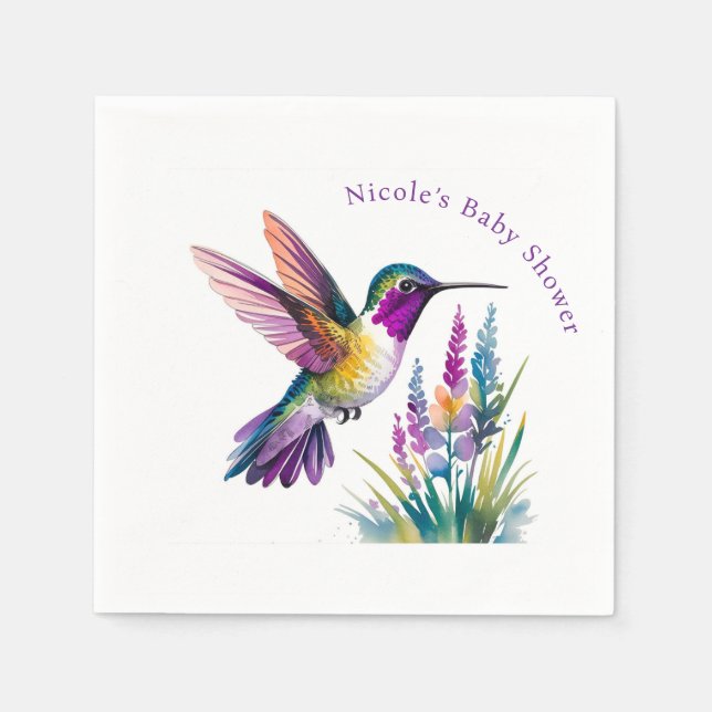 Sweet Beginnend: Eine Babydusche-Feier Serviette (Vorderseite)