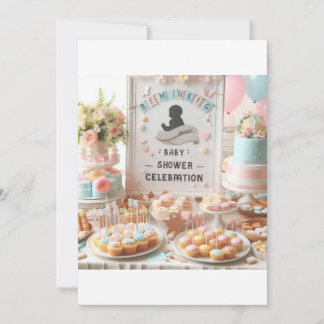"Sweet Beginnings: Eine Baby Shower Celebration" Einladung