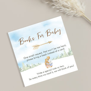 Sweet Beige Forest Bear Books for Baby Begleitkarte