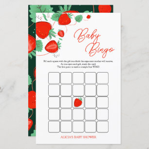 Sweet Berry Baby Shower Bingo Game
