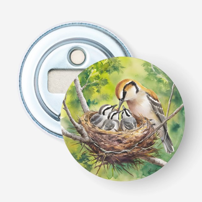 Sweet bird nest painting flaschenöffner (Vorderseite)