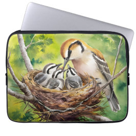 Sweet bird nest painting laptopschutzhülle