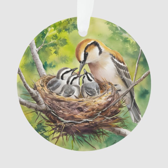 Sweet bird nest painting ornament (Vorderseite)