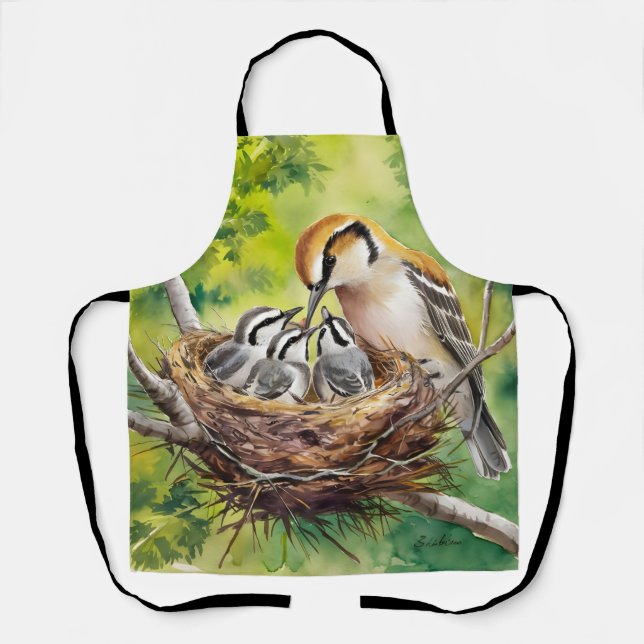 Sweet bird nest painting schürze (Vorderseite)