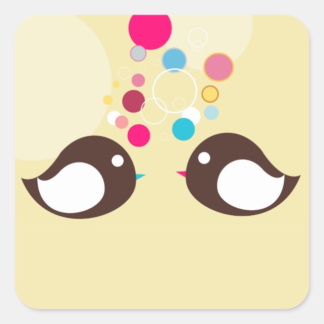Sweet Birds Sticker (Vorderseite)