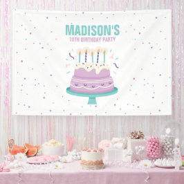 Sweet Birthday Cake Kindergeburtstag Party Banner