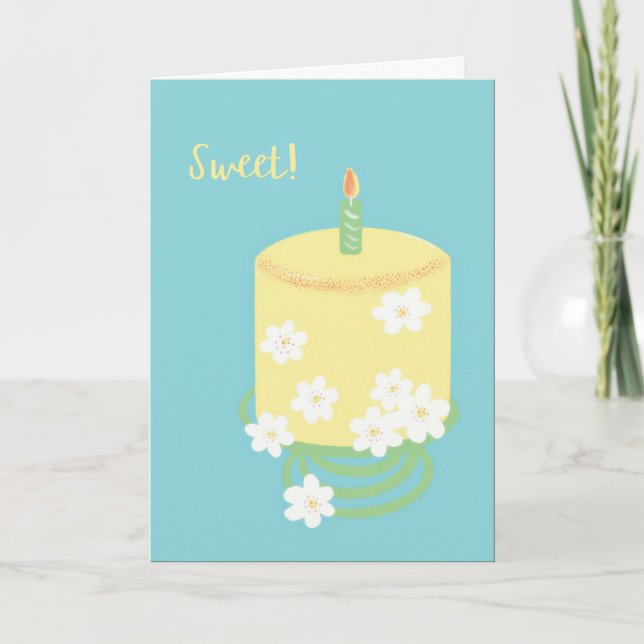 SWEET BIRTHDAY CARD KARTE (Vorderseite)