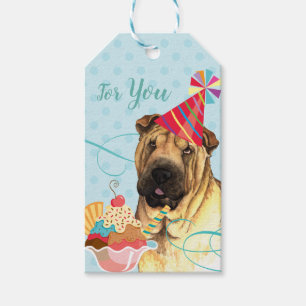 Sweet Birthday Chinese Shar-Pei Geschenkanhänger