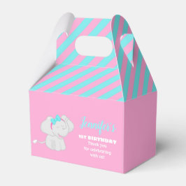 Sweet Birthday Favor Box mit Elephant Geschenkschachtel