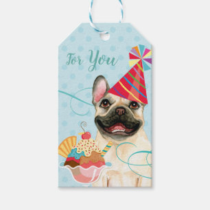 Sweet Birthday French Bulldog Geschenkanhänger