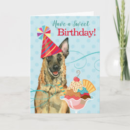 Sweet Birthday Malinois Karte