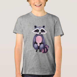 Sweet Black Baby Raccoon Tri-Blend Shirt