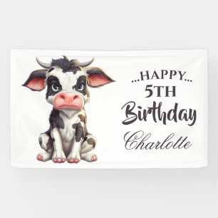Sweet Black Cow Banner