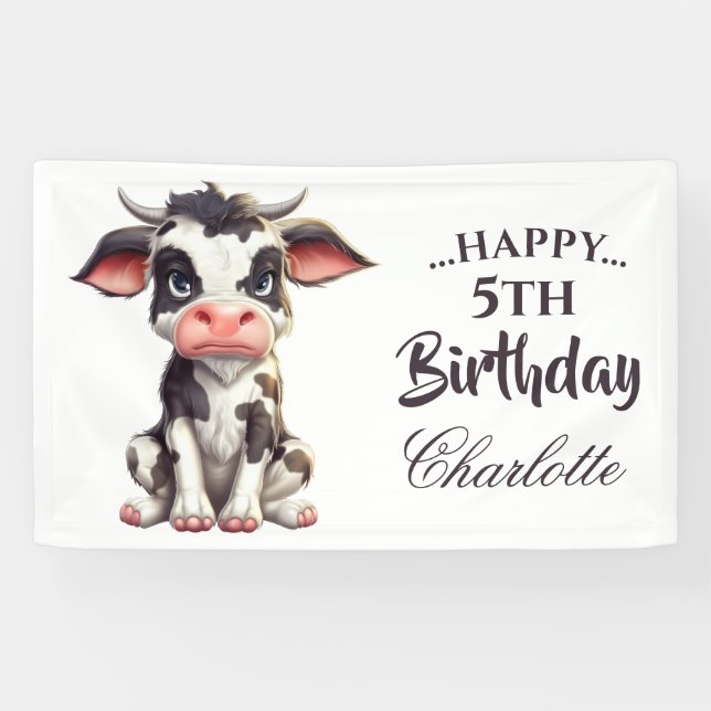 Sweet Black Cow Banner (Horizontal)