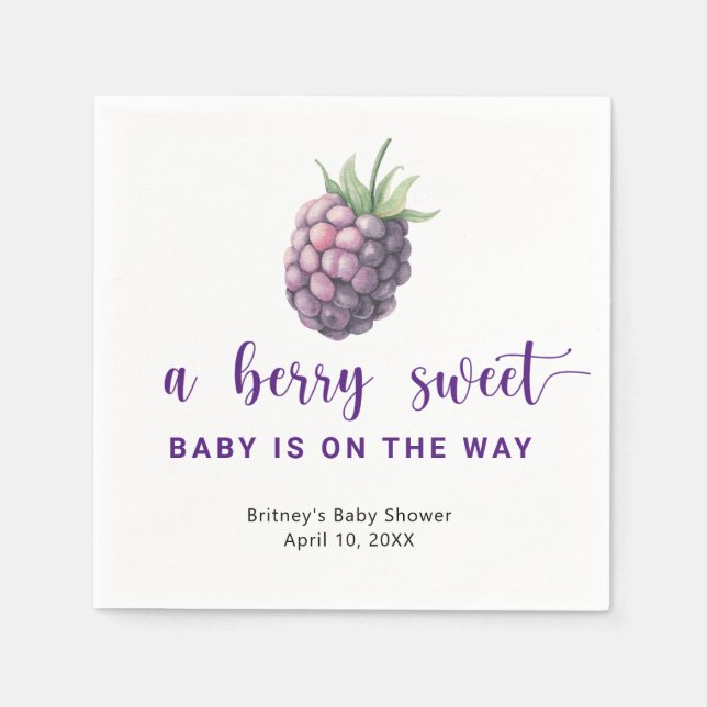 Sweet BlackBerry Serviette (Vorderseite)