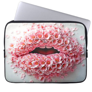 Sweet Bloom Lips Kunst Laptopschutzhülle