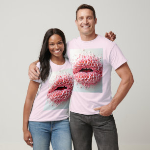 Sweet Bloom Lips Kunst T-Shirt