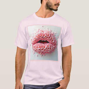 Sweet Bloom Lips Kunst T-Shirt
