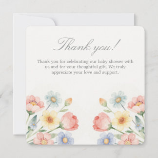 Sweet Bloom Thank you card Dankeskarte