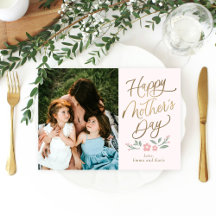 Sweet Blooms Happy Mütter Day Foto Card