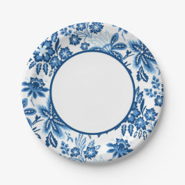 Sweet Blue Blooms Pappteller