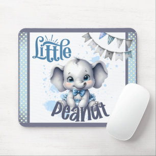 Sweet Blue Elephant - Little Peanut Mousepad