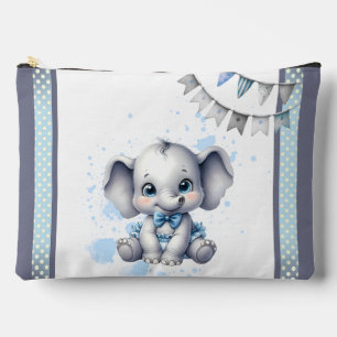 Sweet Blue Elephant - Little Peanut Zubehörtasche