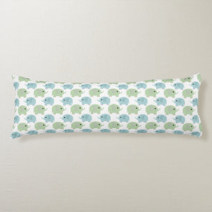 Sweet Blue und Green Polka Dot Elephants Seitenschläferkissen