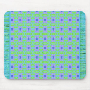 Sweet Blue und Lila Flower Gemustert Mousepad