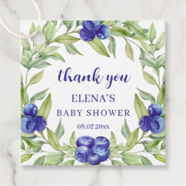 Sweet Blueberries Baby Shower Thank You Geschenkanhänger