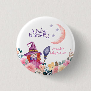 Sweet Blume Hexe Cauldron Baby Braudusche Button