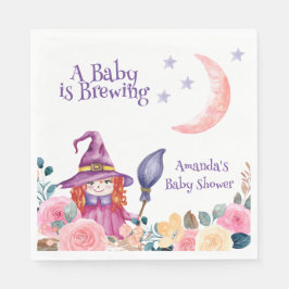 Sweet Blume Hexe Cauldron Baby Braudusche Serviette