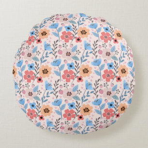 Sweet Blume & Little Hearlow Rundkissen Rundes Kissen