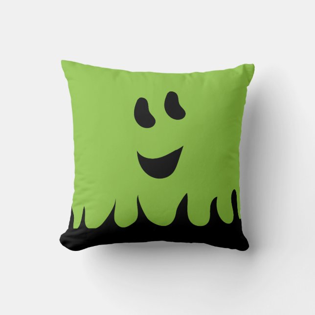 Sweet Boo Ghost Pillow Green Kissen (Vorderseite)