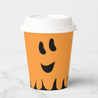 Sweet Boo Orange Paper Cup Pappbecher