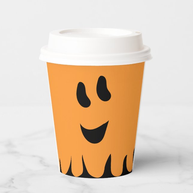 Sweet Boo Orange Paper Cup Pappbecher (Vorderseite)