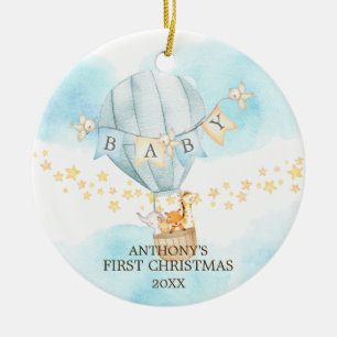 Sweet Boy Baby's First Christmas Ornament