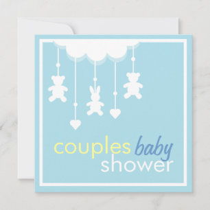 Sweet Boy Mobile Couples Kinderdusche Einladung