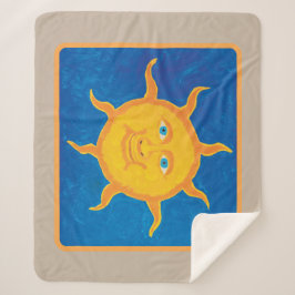 Sweet Boy's Sun Sherpa Blanket Sherpadecke