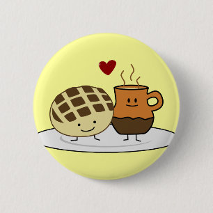 Sweet Bread Hot Chocolate Pan dulce Mexican concha Button