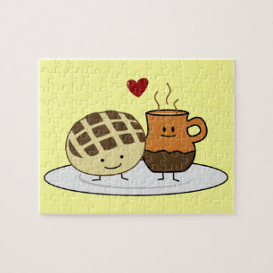 Sweet Bread Hot Chocolate Pan dulce Mexican concha Puzzle
