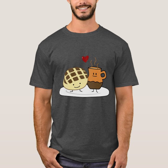 Sweet Bread Hot Chocolate Pan dulce Mexican concha T-Shirt (Vorderseite)