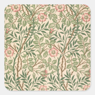 "Sweet Briar"-Design für Tapeten, gedruckt von Joh Quadratischer Aufkleber