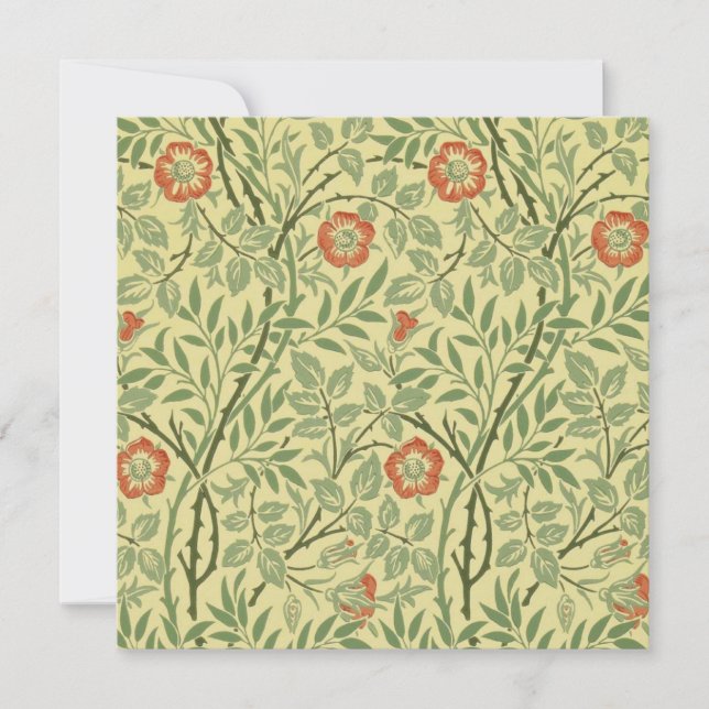 Sweet Briar Pattern (von William Morris) Karte (Vorderseite)