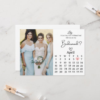 Sweet Bridesmaid Proposal Invitation Einladung