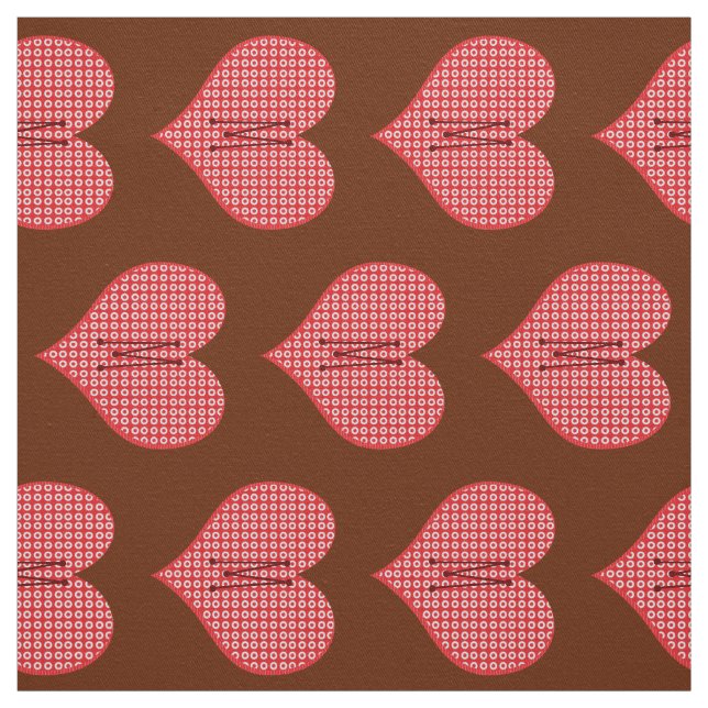 Sweet Bright Funny Mit Monogramm Hearts Muster Stoff (Muster)